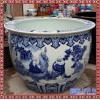 景德镇陶瓷鱼缸青花手绘1米大缸 荷花缸陶瓷泡澡缸洗浴缸